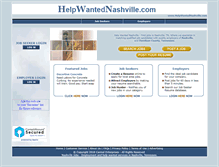 Tablet Screenshot of helpwantednashville.com